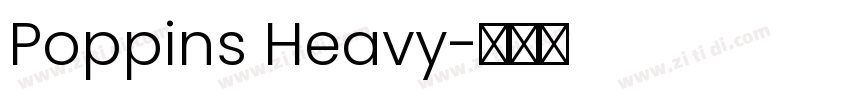 Poppins Heavy字体转换